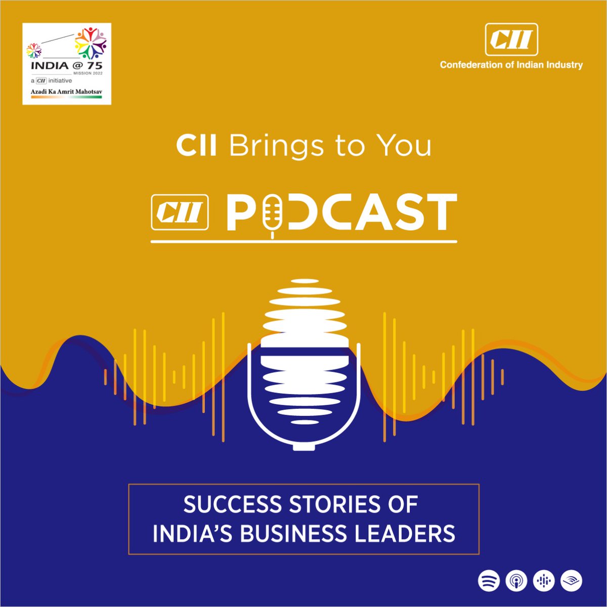 Want to get a sense of the future for #IndianIndustry?#CIIPodcasts bring together top CEOs to take up questions that matter the most. Keep a tab on your favourite #podcast platforms & don't miss the conversation! #cii4India #comingsoon #StayTuned #Inspirational @JetSynthesys