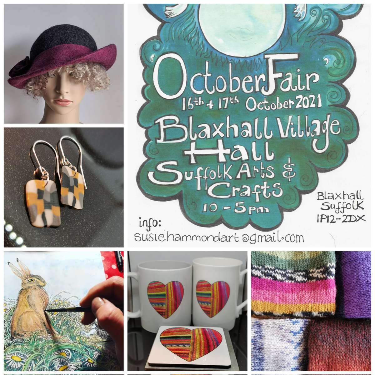 lizzbuffdesigns's tweet photo. Finally, Blaxhall October art n craft fair is nearly here.  We can to share with folk our new makes. https://t.co/MJoKPCrII7