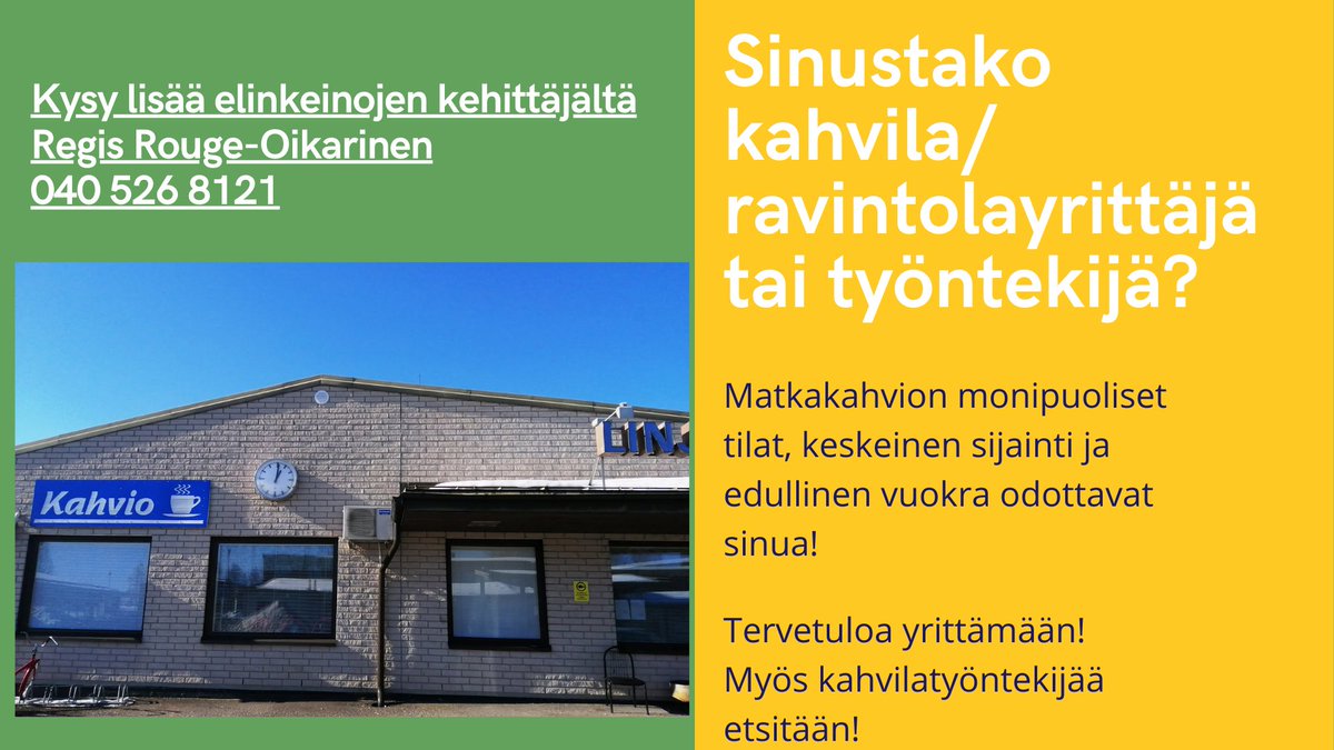 PKehitys's tweet photo. #työtätarjolla #pyhäjärvi #mahdollisuus #etätyö https://t.co/Li7w77HwyC