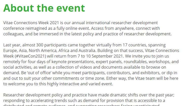 Join us at the Vitae Connections week on Thursday 9th September when we'll be discussing "Cross-disciplinary research and the development of the cross-disciplinary researcher" Register now! connectionsweek2021.vitae.ac.uk/agenda/session… #VitaeCon2021 <a href="/LSTMnews/">LSTM</a> <a href="/IMPALA_NIHR/">IMPALA</a> <a href="/Vitae_news/">Vitae</a> <a href="/YanDing9/">Yan Ding</a>