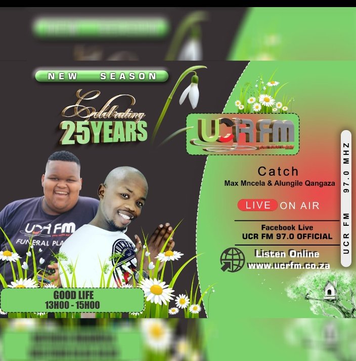 Join us as we take you through this rainy day 

Fashion Trends
Music and a good time!! Its the #GoodLife on us with <a href="/Alungile_SA/">ALUNGILE LUGOMO 🇿🇦</a> Joined by Max Mncela!! 📻🔊📻