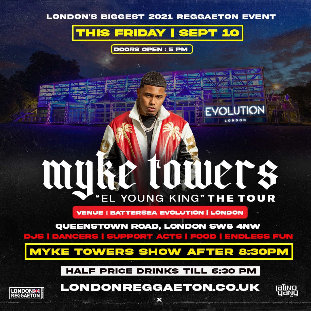 LondonReggaeton's tweet photo. We spoke to Myke so you can come after work this Friday 😲 as he will be performing after 8:30PM 

London's biggest reggaeton 2021 is set to take place this Friday 10 September at BatterseaEvolution (EVOLUTION LONDON) https://t.co/qc8tBmGt8c