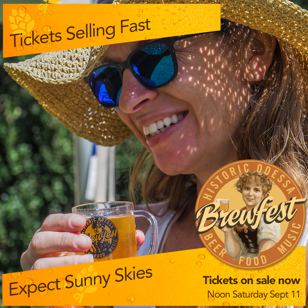 Expect sunny skies Saturday, Sept 11 for the #OdessaBrewfest odessabrewfest.com
#brewfest