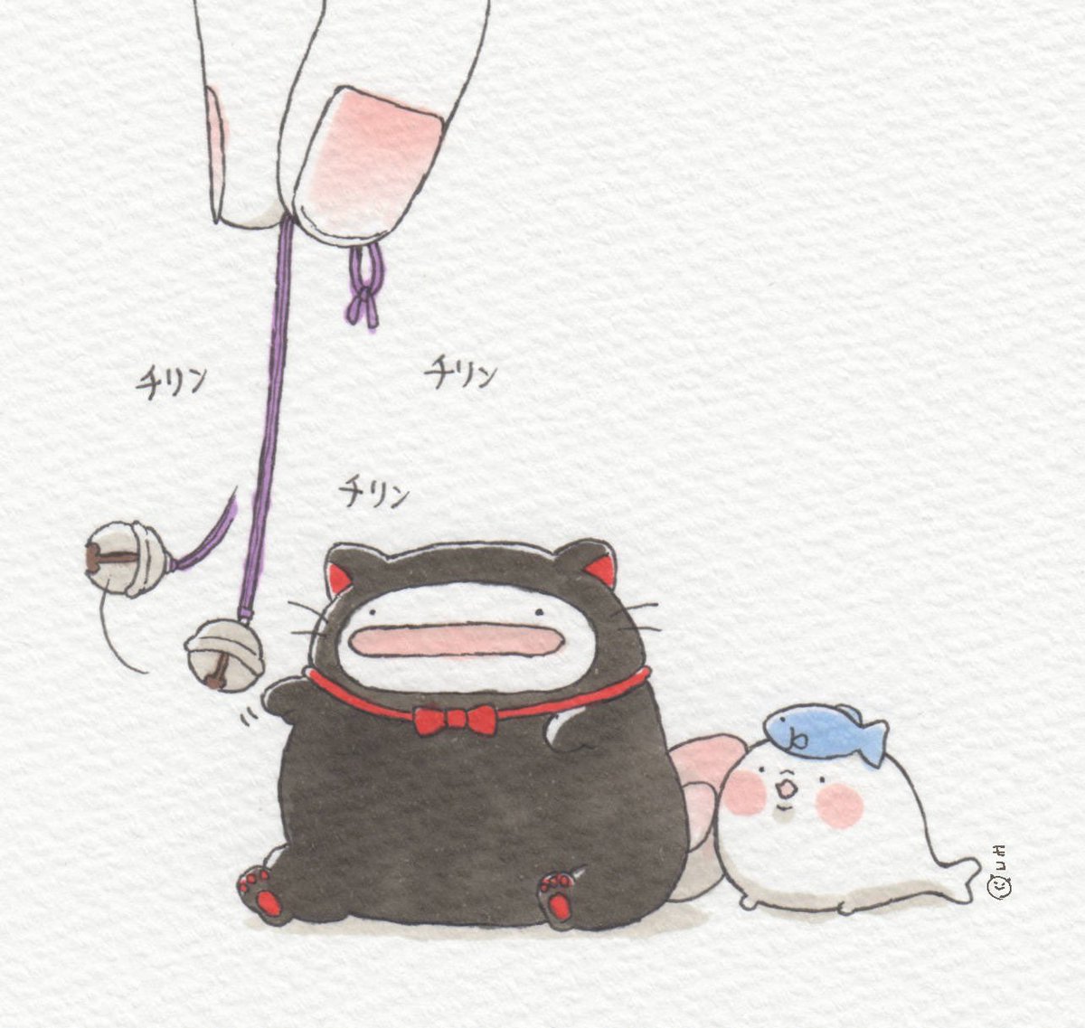 オオサンショウウオ 猫パンチ修行 モコ オオサンショウウオ漫画更新中です のイラスト