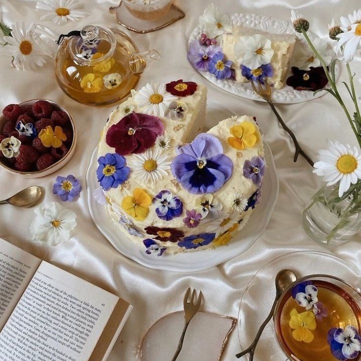rainbow_explode's tweet photo. flower cakes for fairies 🎂🌿🌸 https://t.co/xVunfqQ1Fh