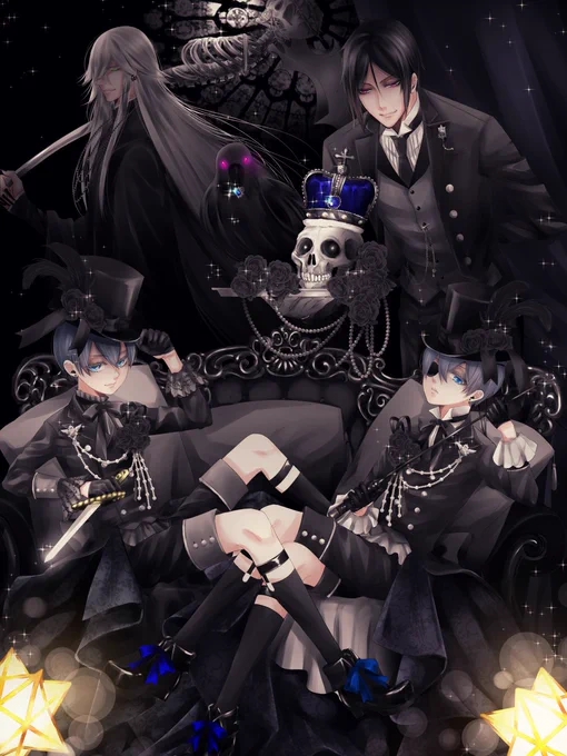 これは3年ぐらい前に描いた黒の日絵なんだけど、これはめちゃめちゃ頑張って描いたので再掲してみた✨ 