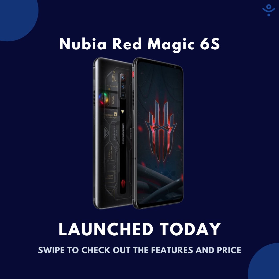 OyPrice's tweet image. Nubia has launched a new gaming phone. The Nubia Red Magic 6s Pro is the company’s latest top-of-the-line offering. #nubia #redmagic6spro