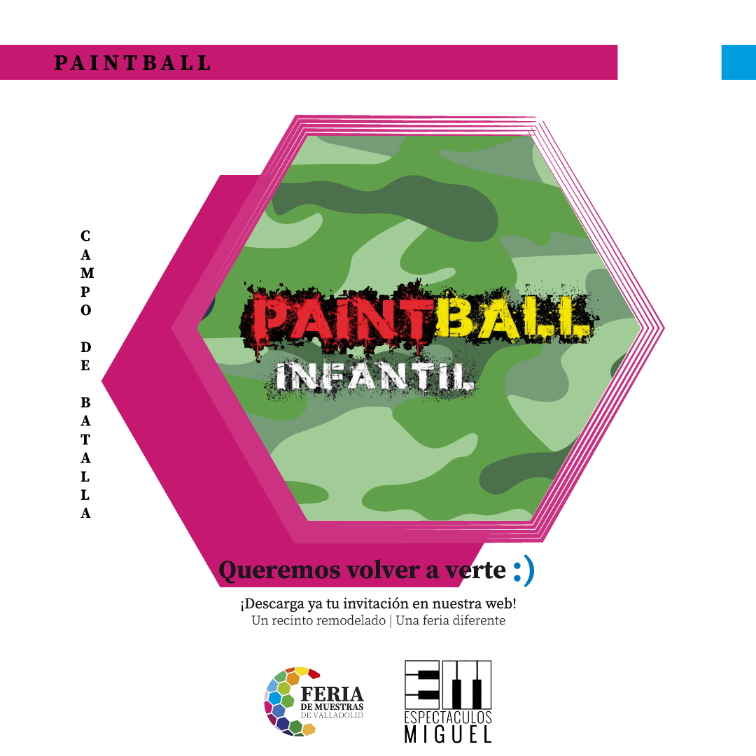 Otra propuesta para divertirte de <a href="/EspectaMiguel/">Espectáculos Miguel</a> es el paintball infantil, de entre 8 y 18 años 💥30 minutos de diversión asegurada!#FeriaMuestras 
Hazte con tu entrada Diverplan🔗bit.ly/3BG20na
Registra tu invitación para acceder a la Feria 🔗bit.ly/3zBpCJa
