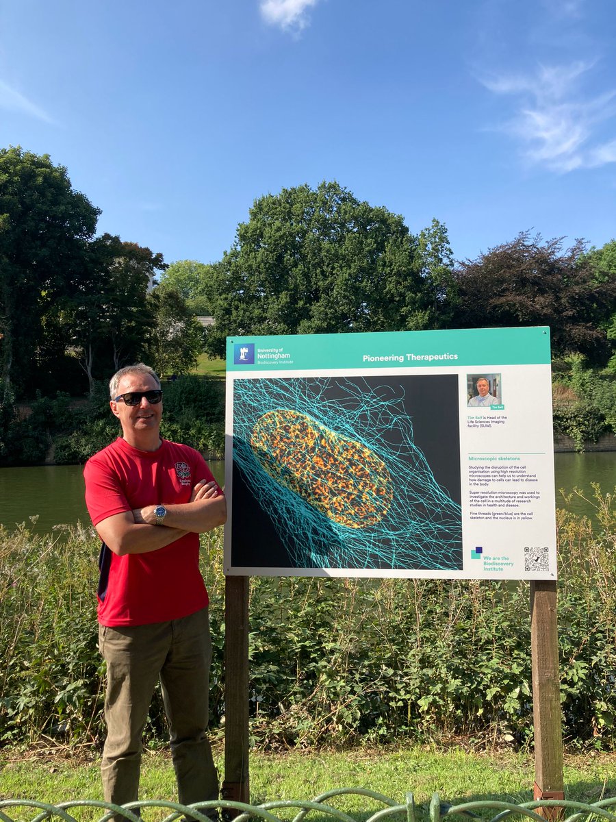 Nice walk in the sunshine yesterday around lakeside to look at the @UoN_BDI art_science display boards