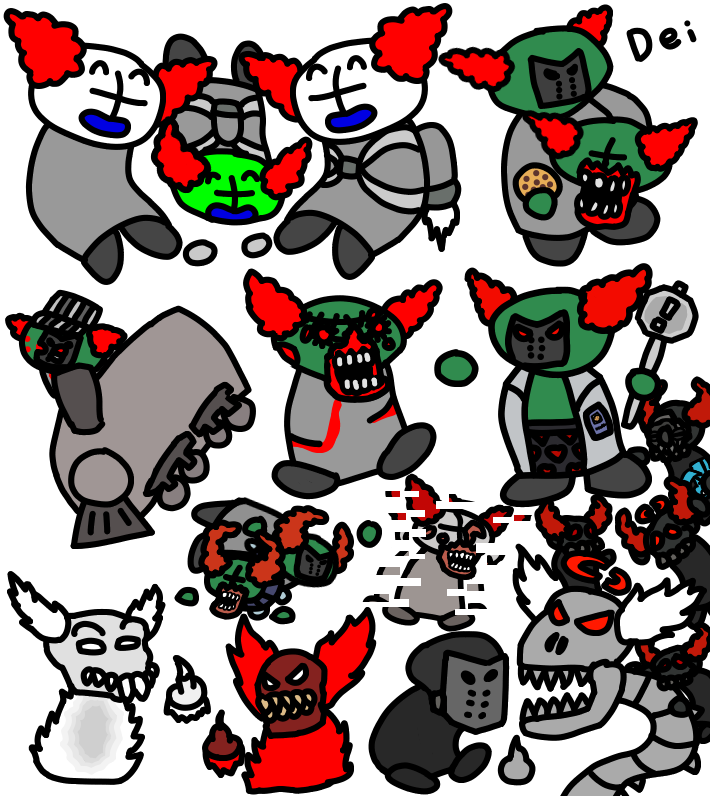 DeiJambastion's tweet photo. Cutest Army.
#myart #tiky #meme #tikytheclown #tricky #trickytheclown #madnesscombat #madnesscombattricky #fridaynightfunkin #train #projectnexus #expurgation #auditricky #hellclown #demontricky #hpgremlin #NewGrounds #Transparent #zombie #clown #skeleton https://t.co/hneIhIvqau