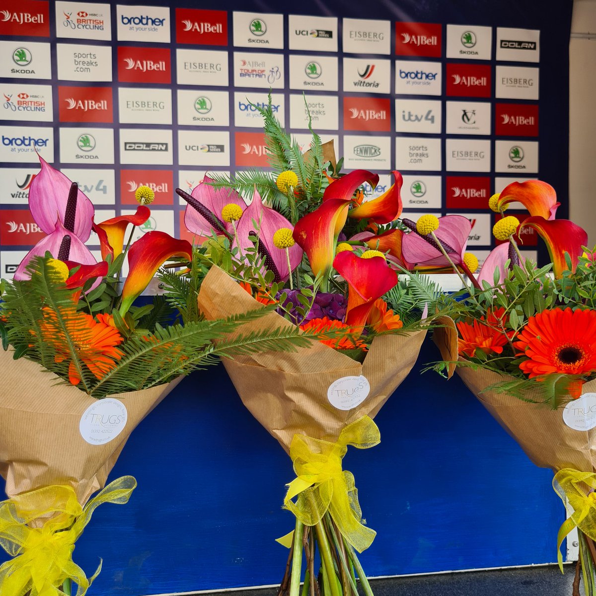 Ann Hunter, InExeter (@exeter_bid) on Twitter photo Stunning colourful #bouquet for the <a href="/TourofBritain/">Lloyds Tour of Britain</a> #Devon stage winners finishing today in #Exeter thanks to local #independent <a href="/TrugsFlorist/">Trugs Florist</a> <a href="/DevonToB/">Devon Tour of Britain</a> Stunning colourful #bouquet for the <a href="/TourofBritain/">Lloyds Tour of Britain</a> #Devon stage winners finishing today in #Exeter thanks to local #independent <a href="/TrugsFlorist/">Trugs Florist</a> <a href="/DevonToB/">Devon Tour of Britain</a>
