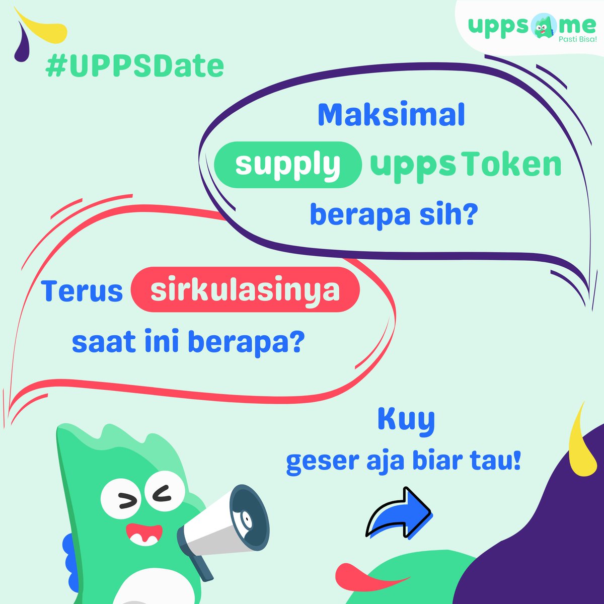 upps_me's tweet photo. #UPPSDate mengenai maksimal supply UPPS Token dan juga sirkulasinya. UppsFriend bisa langsung geser aja ya!👉🏻

#uppsme #uppsmecommunity #loyaltypoint #crypto #cryptocurrency #blockchain #bitcoin  #listing #mediaexchange https://t.co/RqXpqZV5Rc