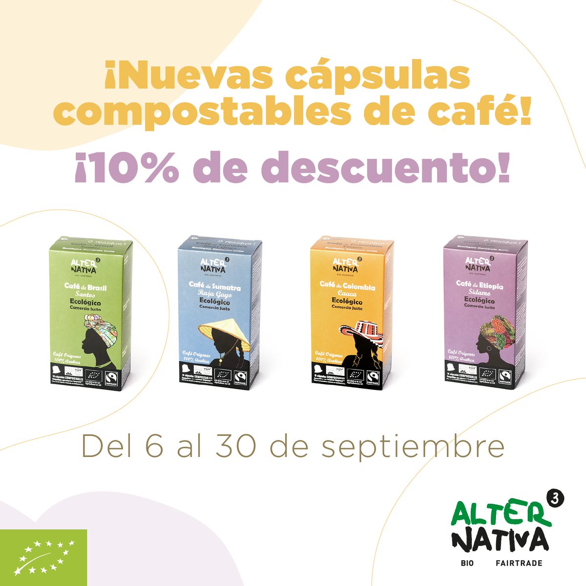 ¿Aún no conoces nuestras cápsulas de #café de origen compostables? Ya te hemos hablado de ellas en anteriores posts; ahora te ofrecemos un 10 % de #descuento para que te animes a probarlas 😉☕. ¿Con cuáles te quedas?