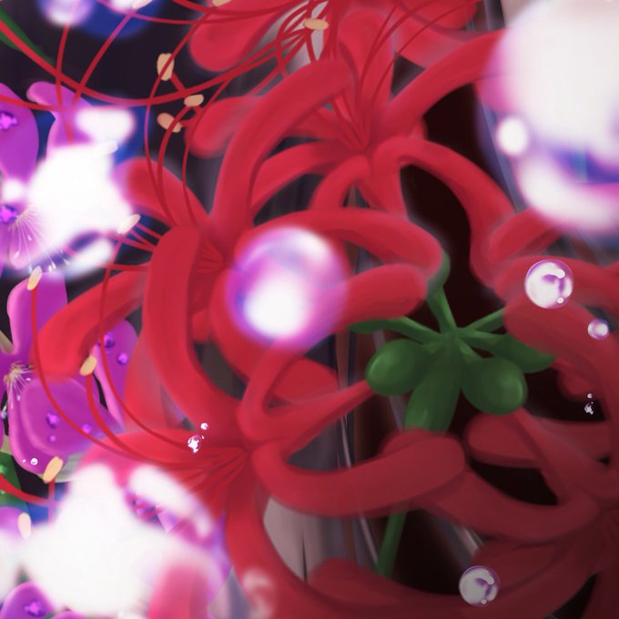 彼岸花のtwitterイラスト検索結果
