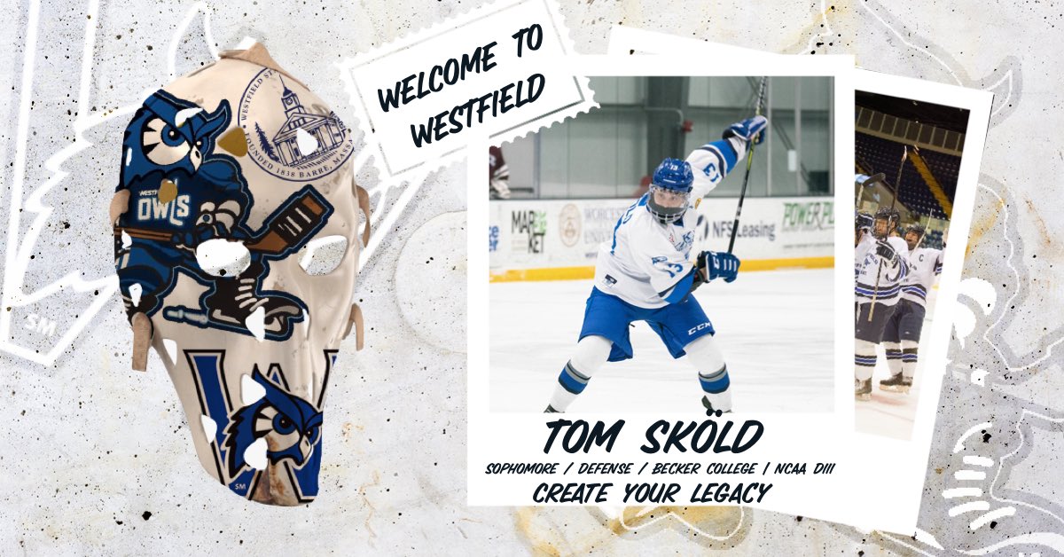 WSUOwlsHockey's tweet photo. | Class of ‘24 |

@SkoldTom (@BCHawksHockey) now calls @WestfieldState home. 

#OwlsHockey #CreateYourLegacy https://t.co/egQkRTUzHE