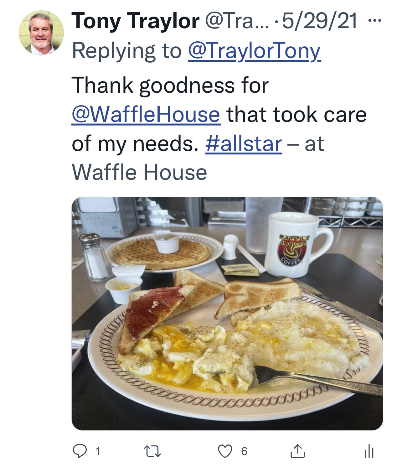 Waffle House on Twitter "🍳 Breakfast or dinner? Grits or Hashbrowns