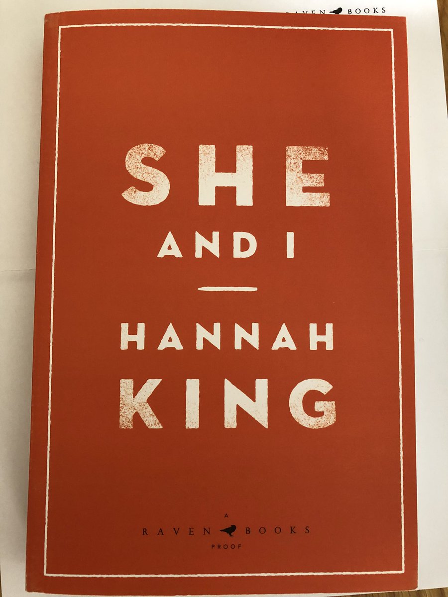 WhittyAuthor's tweet image. Thrilled to get my hands on #SheAndI thank you @SHBinney @BloomsburyRaven