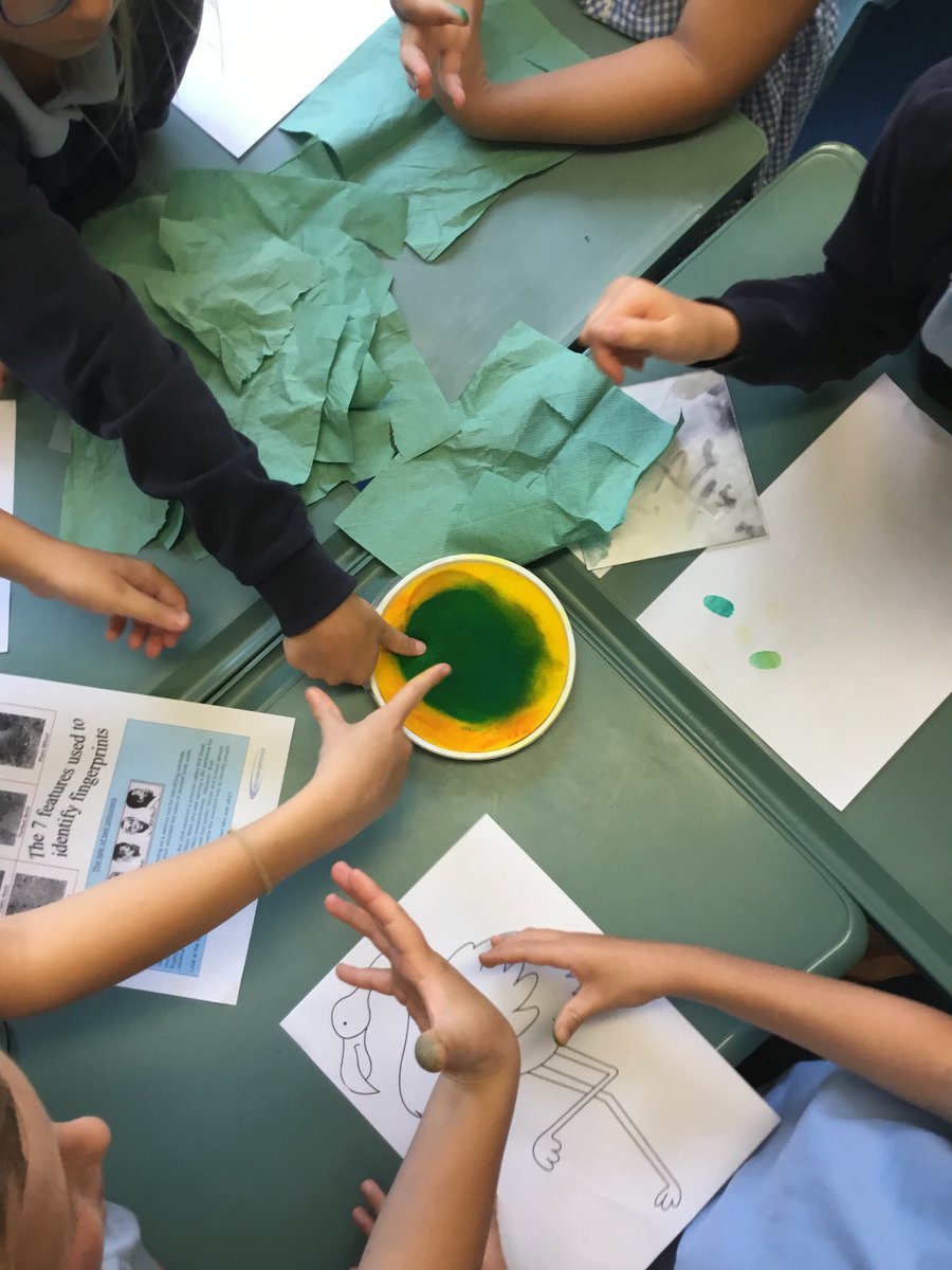 HSWprimary's tweet photo. Year 5 have become crime scene investigators. They are learning all about fingerprinting and analysing evidence. 🕵️♂️🔍 #BackInCrime #Year5 @RIT_TandL @RivermeadCEO @PartnershipRM @RMD_solutions @WaldersladeP @RivermeadSchool @MarlboroughCent @TripleRHT https://t.co/hgmaEsWh6u