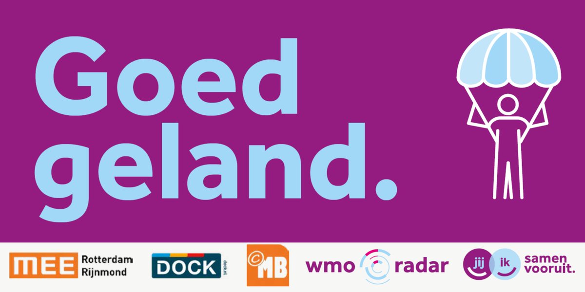 De combinatie voor Mensen met een Beperking (cMB) van <a href="/MEENL_/">MEE NL</a>  heeft in samenwerking met welzijnsorganisaties <a href="/WmoRadar/">Wmo Radar</a> en DOCK ‘Goed Geland’ uitgevoerd. Hiermee landen kwetsbare bewoners succesvol in het wijknetwerk. dock.nl/nieuws/2021/09…