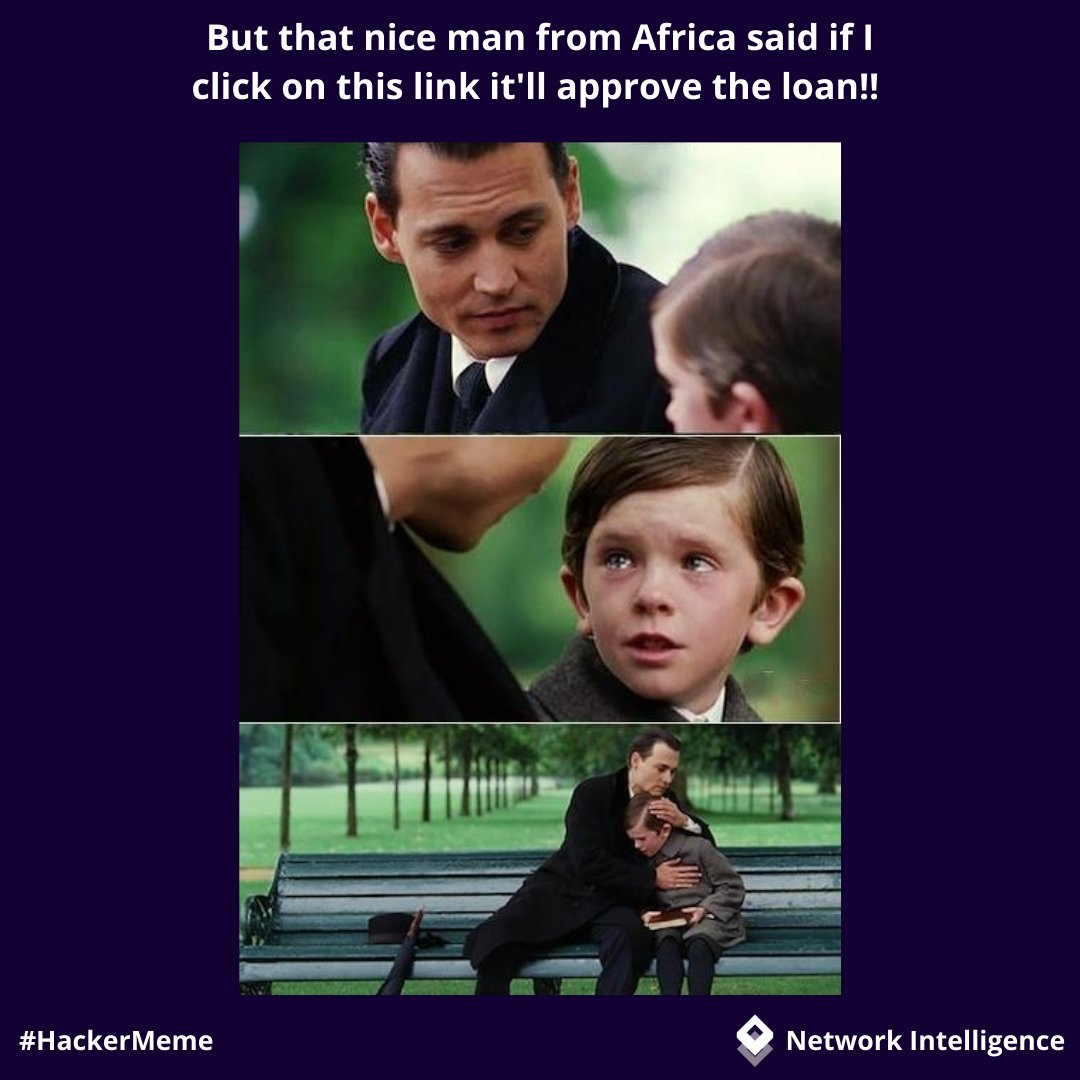 niiconsulting's tweet photo. #HackerMeme: If getting loans were this easy, everyone would be driving a Ferrari! Don't get played. Get smart!

#Meme #Hackers #Cybersecurity #Technology #NetworkIntelligence https://t.co/to4MtC4MBB