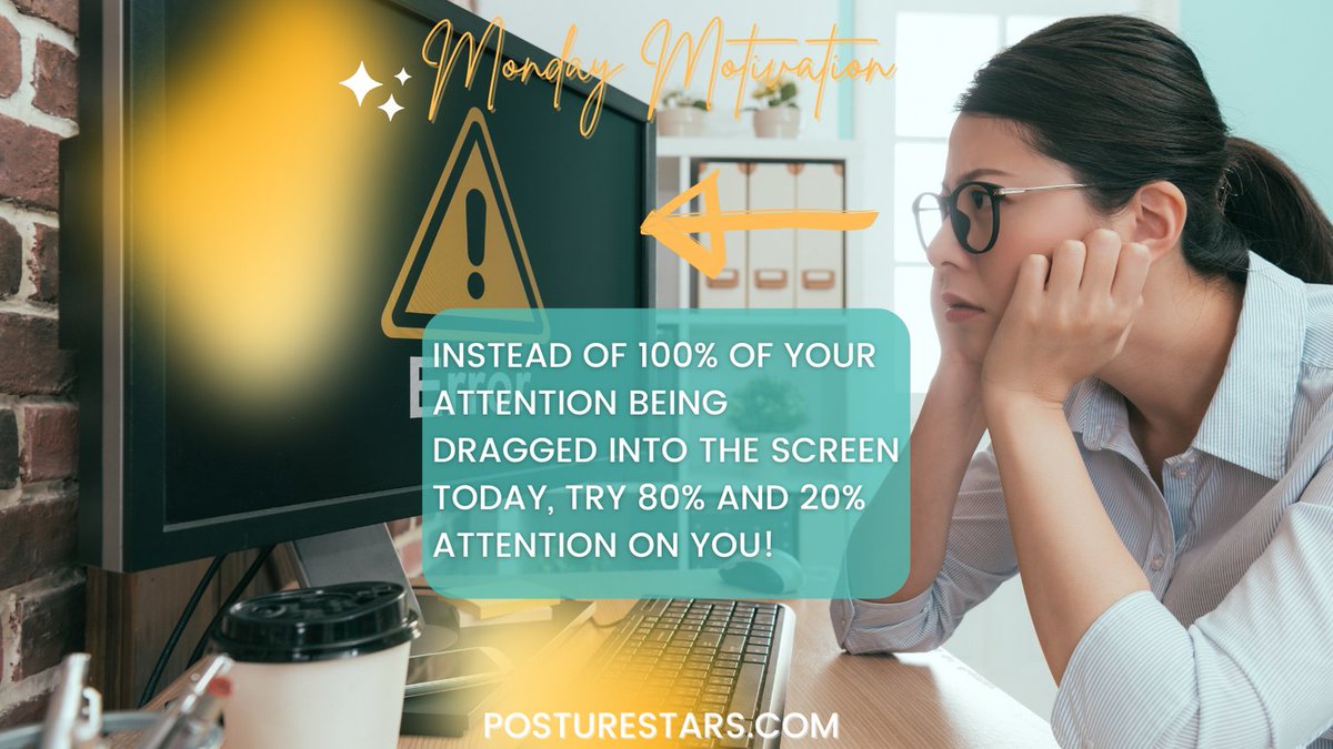 Try giving all your attention to the screen right now, see how it pulls you towards it. I like to play around with how much attention I pay to the screen, and how much I pay to myself. 20% you, 80% screen is great.

#posture #postureawareness #posturematters #alexandertechnique