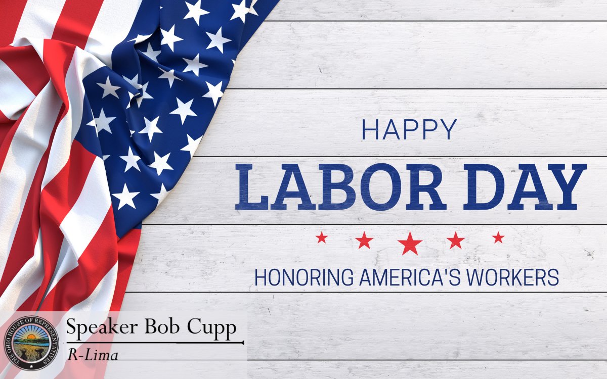 On this Labor Day holiday, we salute Ohio’s working men and women who contribute greatly to the well-being of Ohio’s communities and to our great State and Nation.