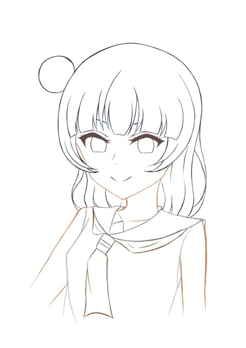 線画を置いといたらフォロワーさんが塗ってくれるかもしれないのtwitterイラスト作品