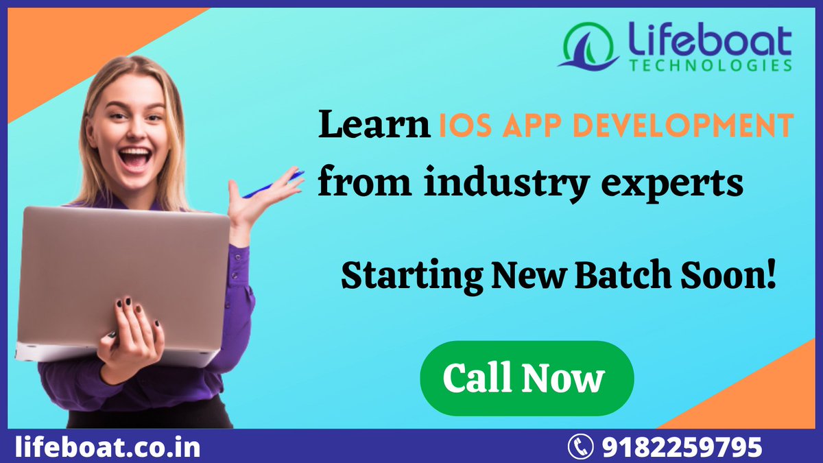 iamLifeboat's tweet image. Learn from industry experts by joining Lifeboat Technologies iOS app development training. Call now to get more information.
Visit: lifeboat.co.in
Call : 9182259795
#lifeboattechnologies #iosonlinelearning #ioscourses #iostraining #iostraininginhyderabad #iOSCourse  #iOS