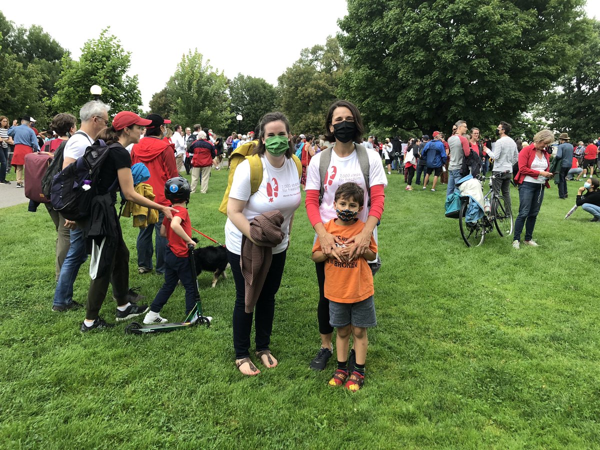 LeahMarchuk's tweet photo. Marching in solidarity with #MichaelSpavor and #MichaelKovrig and their families. We all can't wait for the day when they are back on Canadian soil. Until then we must all continue to find ways to let them know they are not alone. https://t.co/8LNAMP0sYw