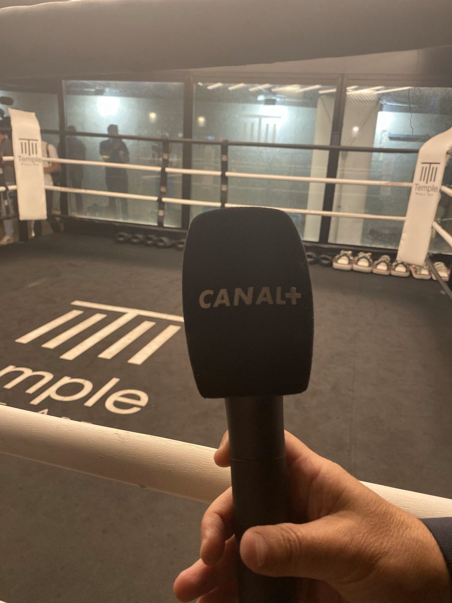 . @canalplus est, comme toujours, au cœur du ring 🥊 @Temple_NobleArt