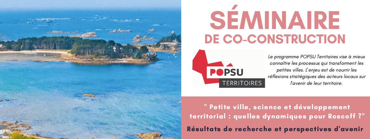 Campus mondial de la mer (@campusmer) on Twitter photo 📅 #CampusEvent
Séminaire Co-construction @popsu_puca Territoires - "Petite ville, science et développement territorial : quelles dynamiques pour <a href="/VilleRoscoff/">Ville de Roscoff</a> ?"
📆 Vendredi 24 septembre 2021 de 9h à 14h
📍 Station biologique de Roscoff <a href="/SBRoscoff/">Station Biologique de Roscoff</a>
campusmer.fr/Agenda-S%C3%A9… 📅 #CampusEvent
Séminaire Co-construction @popsu_puca Territoires - "Petite ville, science et développement territorial : quelles dynamiques pour <a href="/VilleRoscoff/">Ville de Roscoff</a> ?"
📆 Vendredi 24 septembre 2021 de 9h à 14h
📍 Station biologique de Roscoff <a href="/SBRoscoff/">Station Biologique de Roscoff</a>
campusmer.fr/Agenda-S%C3%A9…