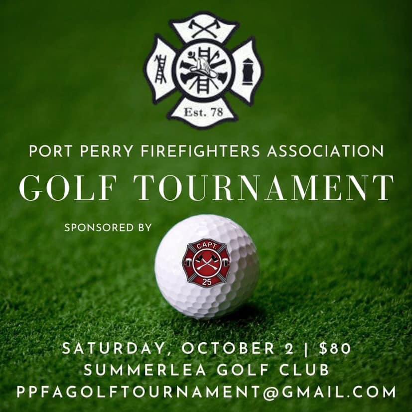 <a href="/PPFA_1978/">PPFA</a> is excited to announce our 11th #GolfTournament, after a few years off. This great event is back! Organize a foursome &amp; join us for a day of golf at #SummerleaGolfClub in #PortPerry. October 2nd. 2021. Registration is now open! $80 per player with dinner included. 🚒🔥