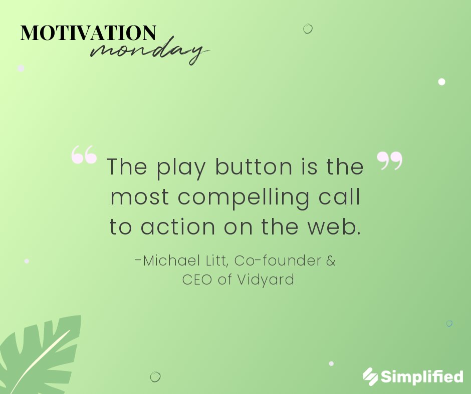 sosimplified's tweet image. Start creating great videos on Simplified! 💁 #MotivationMonday #madewithsimplified #simplifiedapp #getcreative