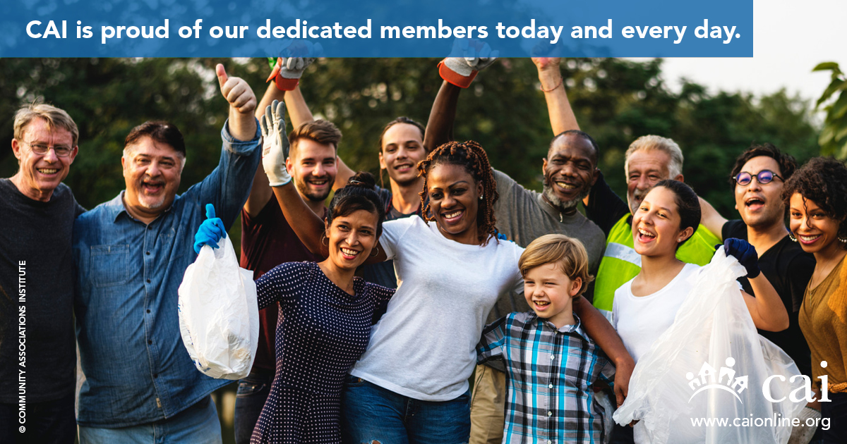 CAIsocial's tweet photo. #CAI is proud of the dedicated #CommunityAssociation volunteers, managers, and service providers supporting #HOAs + #Condos, nationwide. #LaborDay https://t.co/iIuf5XnLLK