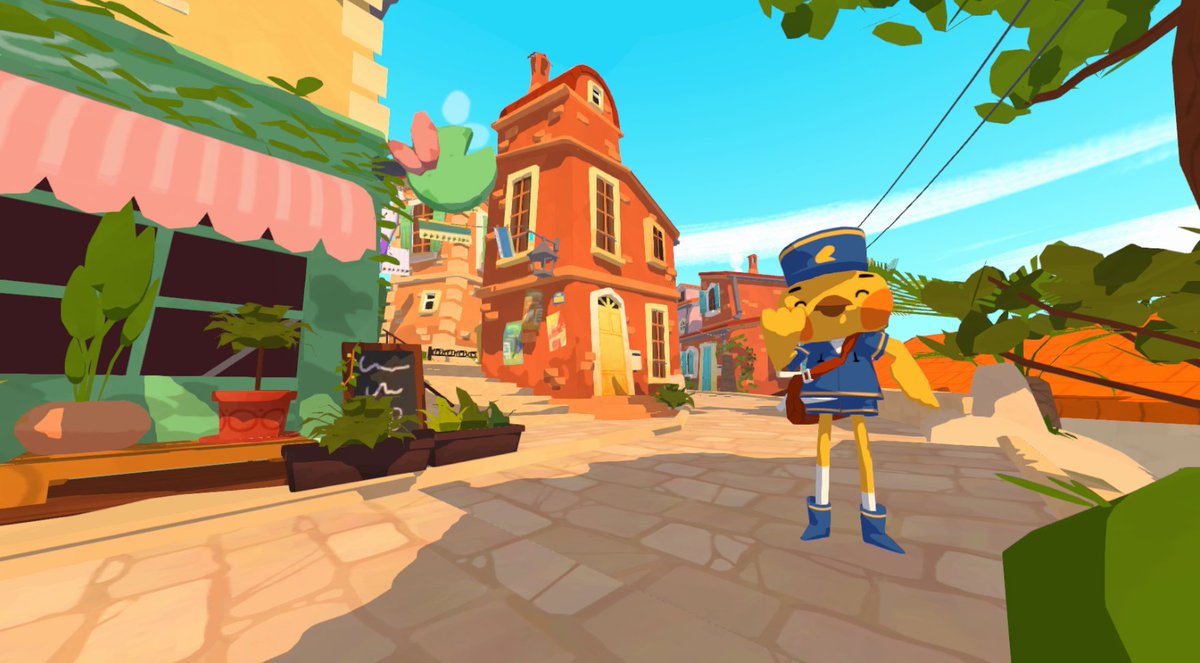 itchio's tweet photo. Postbird in Provence 2021: Hop on your bike and become Marcel, the new postbird in town! Meet the lovely and quirky people of Montélimace and bring this charming village back to life. 

https://t.co/rFemP0fryy https://t.co/yCmH0cqSrN