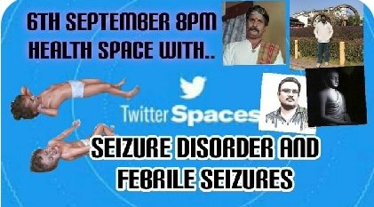 visu_vasan's tweet photo. #Healthcarespace at 8 pm
Topic : seizure disorder and febrile seizures
@TamilSpaces @TamilSpaceViz @geebeeigwt @drcnpkaran @ramalingamdr https://t.co/JxkZS382Y5