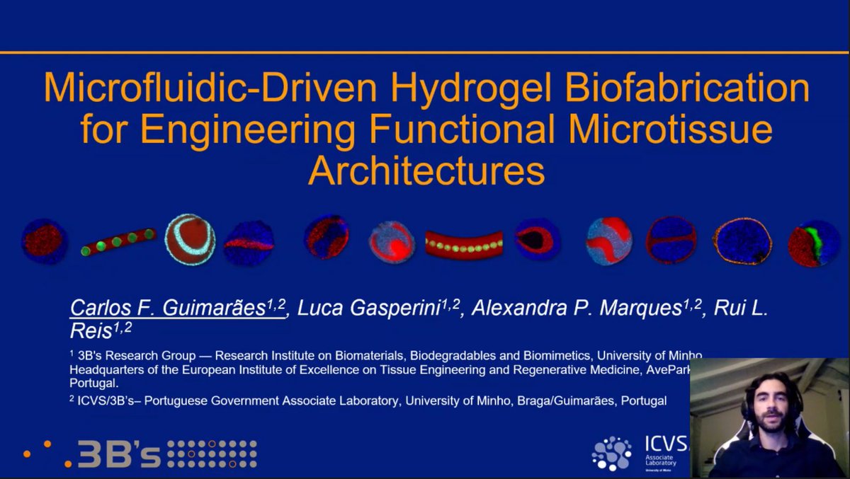 guimaraes_cf's tweet photo. Different experience with virtual and pre-recorded talks! Although not face-to-face, still a good time participating in the organ-on-a-chip track to discuss some of our work on #microfluidic #biofabrication of functional #microtissue architectures @2021Esb #futuringbiomaterials https://t.co/P34EwwBRui