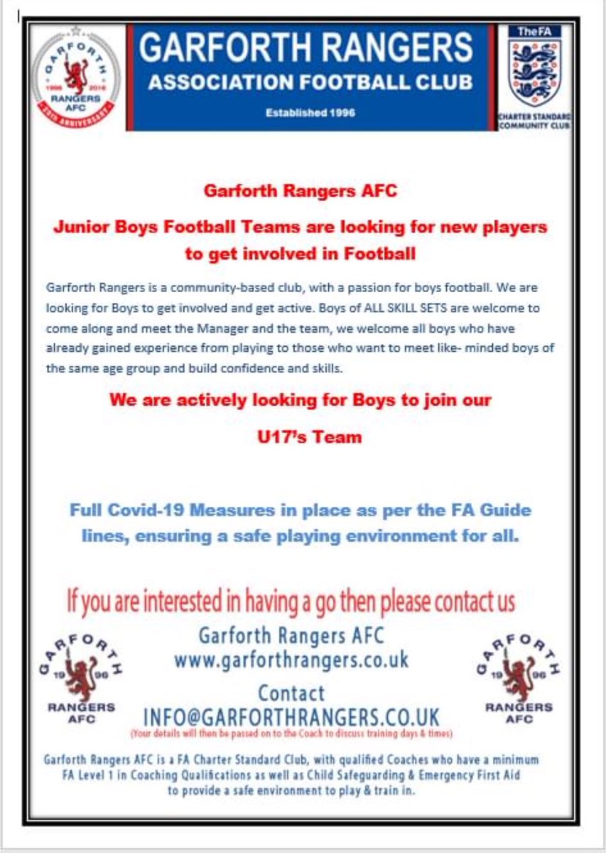 AfcGarforth's tweet image. #GetInvolved #football #community #grassrootsfootball