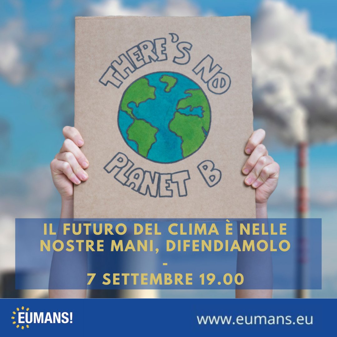 Dopo un'estate da record discutere di come i cittadini Europei possano influire sulla #CrisiClimatica è fondamentale: <a href="/sgw_eu/">STOPGLOBALWARMING.EU</a> ha portato il #carbonprice al centro del dibattito, ma c'è tanto da fare, a tutti i livelli.
Unisciti a noi!
📅 7 Settembre 19.00 zoom.us/s/97771031515