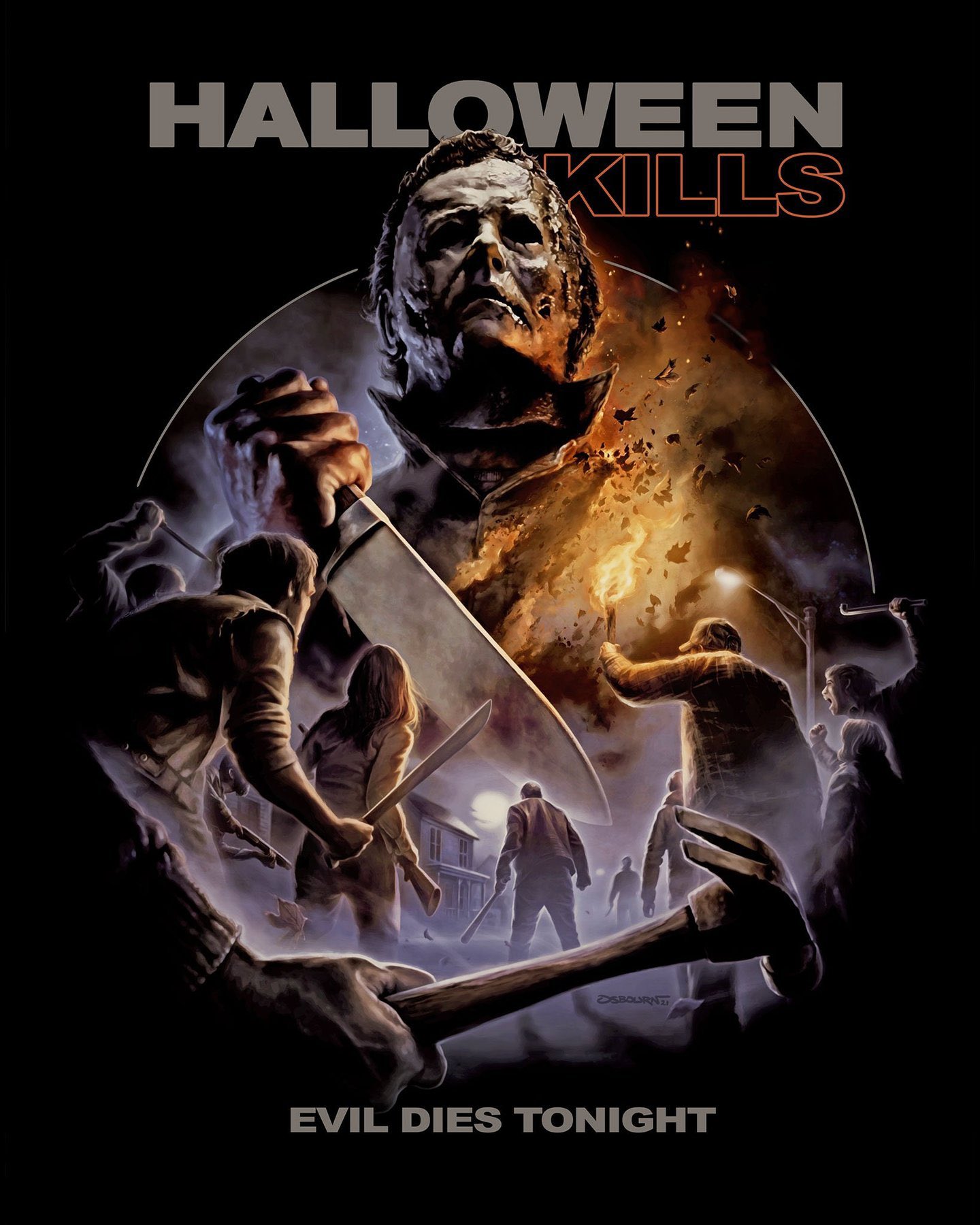 Super Slash Bros Podcast on X: "Seen this fan poster for #Halloween Kills and can't stop laughing at the thought of the movie only lasting 20 mins cause the whole town decided