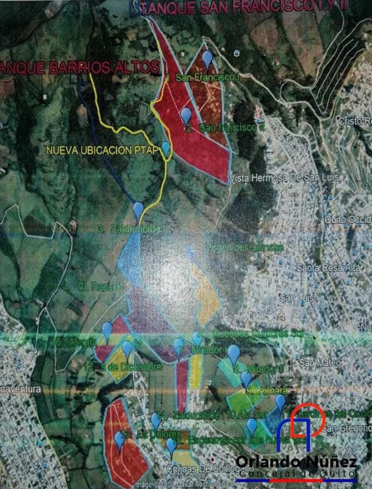 🔵🔴El agua un derecho humano.
Mesa de trabajo con <a href="/aguadequito/">Epmaps - Agua de Quito</a>, <a href="/zonalesquito/">Secretaría de Coordinación Territorial</a> , vecinos de los barrios Altos del Sur Occidente, se planteó avance y diseño del proyecto definitivo de la red de agua potable, proyecto de alcantarillado y las acometidas
#orlandonuñez
#aguaparaquito