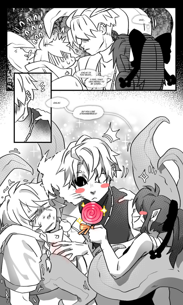 Damn it... I did it!!! This comic is finally over!!!🥲💓💦
I was very late... For two months... I just didn't know how to end it for a long time. And then for a long time I did not know how to arrange it outwardly. But I finally got it. Now I can cry.😭💓💓💓💦💦💦 https://t.co/pRgEw8bZZr 