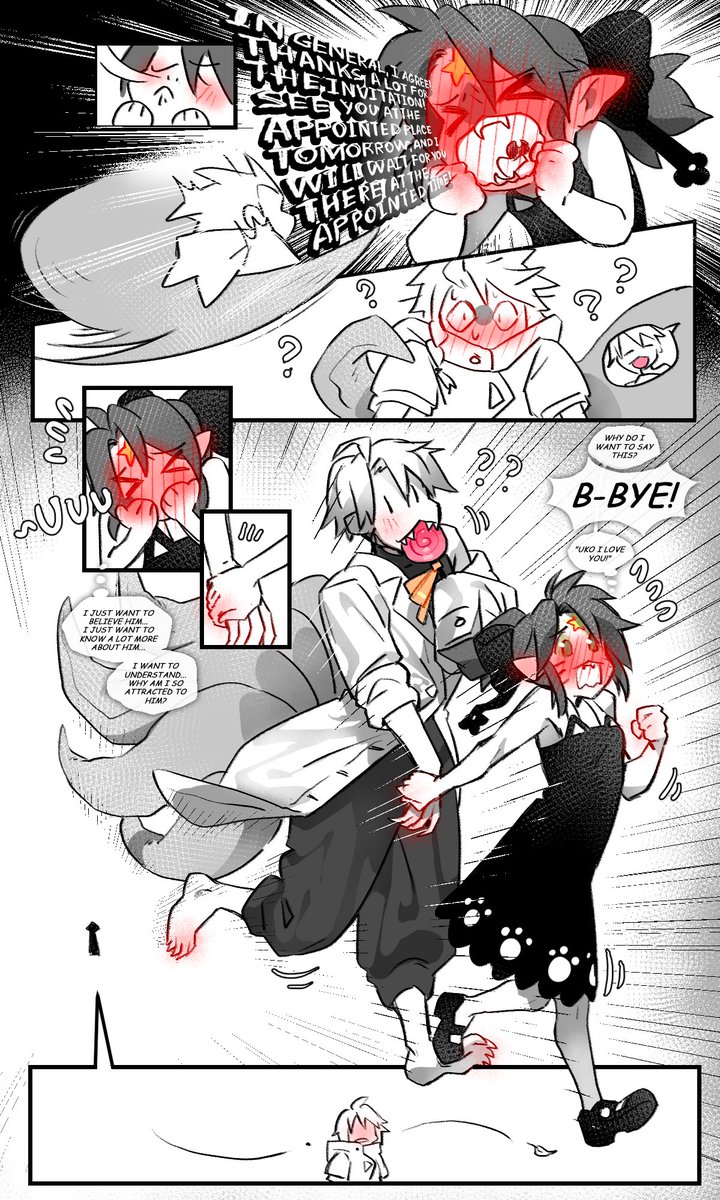 Damn it... I did it!!! This comic is finally over!!!🥲💓💦
I was very late... For two months... I just didn't know how to end it for a long time. And then for a long time I did not know how to arrange it outwardly. But I finally got it. Now I can cry.😭💓💓💓💦💦💦 https://t.co/pRgEw8bZZr 