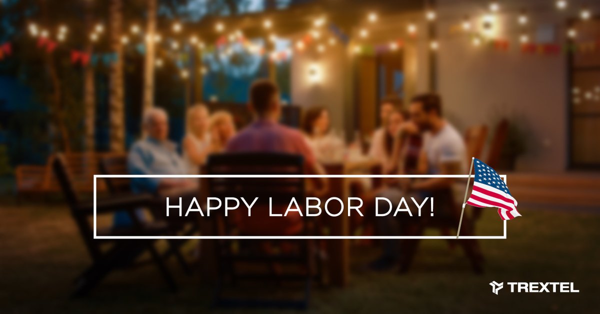 Trextel honors all those in the workforce, along with those who work on our own dynamic teams. Celebrate a job well done while enjoying a long holiday weekend! #happylaborday #teamwork