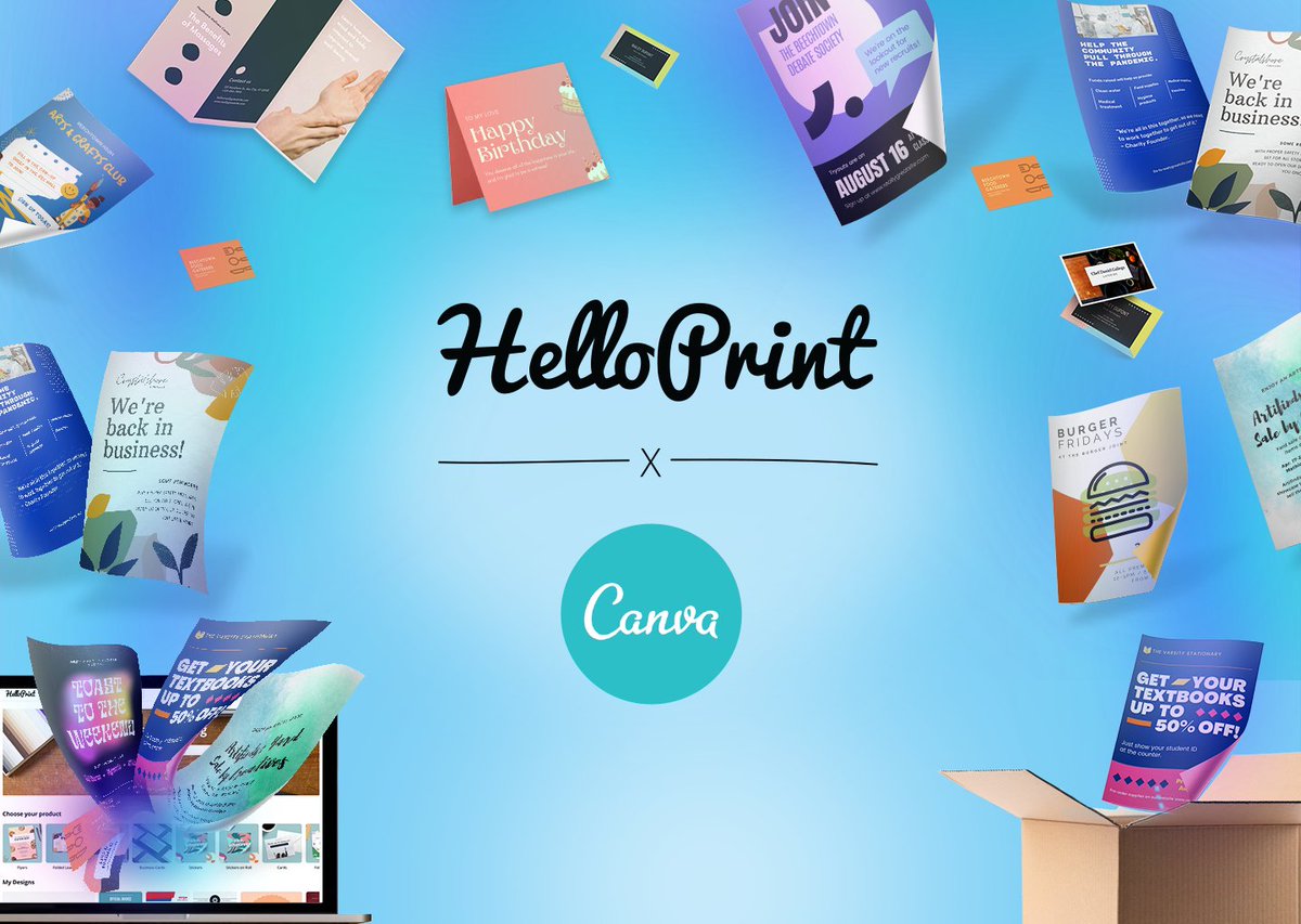 "Ordering your print at Helloprint has truly never been easier! We’re thrilled to announce the launch of our industry-changing partnership with the world's leading visual communications platform- <a href="/Canva/">Canva</a>! 🚀

 Try it out today! buff.ly/3jNzquj
#design #canvadesign