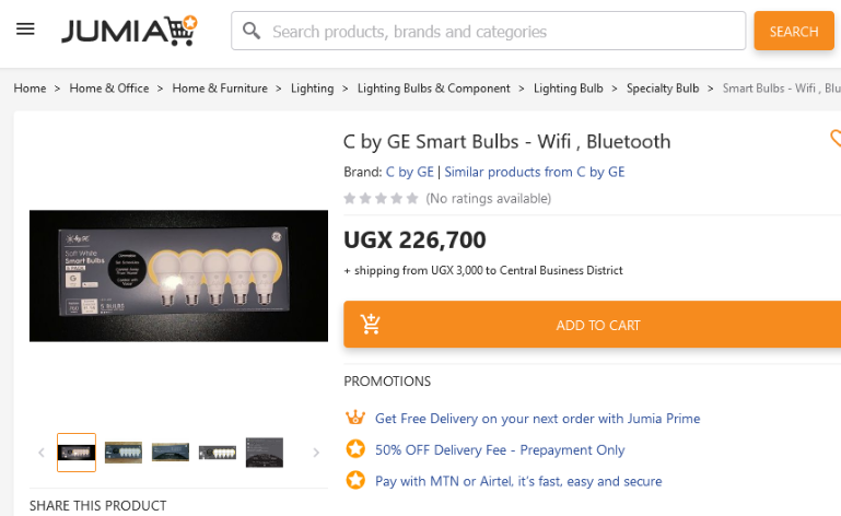 konnectbyte's tweet image. Get our Smart Bulbs on Jumia UG 😃 Own your Life. Live in a Smart Home. @konnectbyte , making your home Smart!🙂
