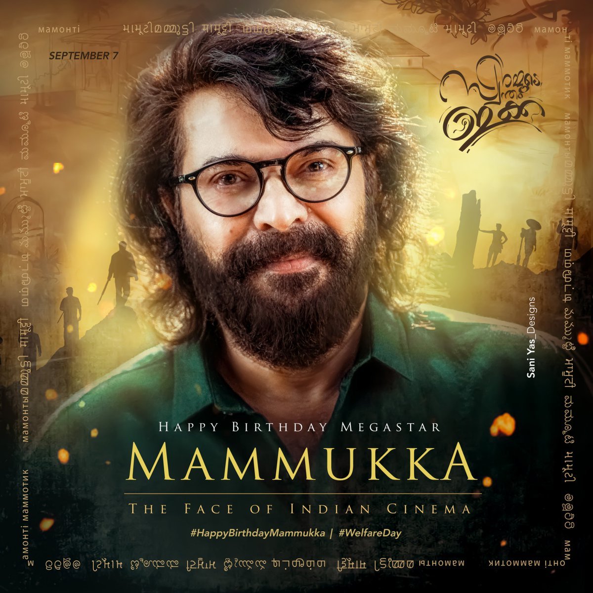 dQ_favas2's tweet photo. @MammoottyFC369 @Fvzdezuza @mammukka @SaniYas_369 Happy Birthday Megastar 💥

#HappyBirthdayMammukka ♥️

#BheeshmaParvam #Mammootty @mammukka ✨ https://t.co/MRucHVs8H0