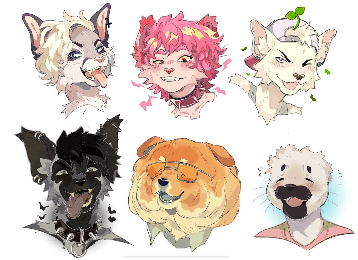 HerbYeen's tweet image. A buuuunch of gifts for some of my Patreons! Shjshjshjh I was going thu a hard time at the time and drawing them was very healing as always 🤎💖