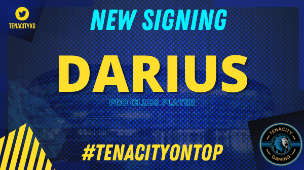 TenacityXG's tweet photo. Welcome To Tenacity โ๏ธ๐ฆ
@dariusj567 ๐
Darius joins the #Blues as a pro-clubs player and we're delighted to have one of the best CDMs on board! ๐๐๐ฆ
#TenacityOnTop
#SupportSmallStreamers #eSports #HereWeGo https://t.co/CEw36zdWN8
