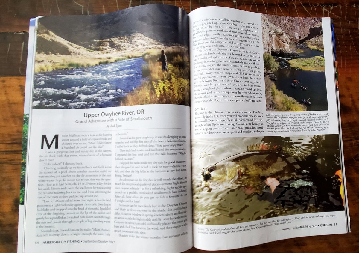 Great article about fishing the 'Upper Owyhee River, Or. 
Get your copy:  americanflyfishingmagazine.com

:
#flyfishing #fishing #fhlitting #catchandrelease #trout #bass #flyfishinglife #flyfisingnation #troutbum #fishinglife #bassfishing #flyfishingphotography #fishingtrips #outdoors
